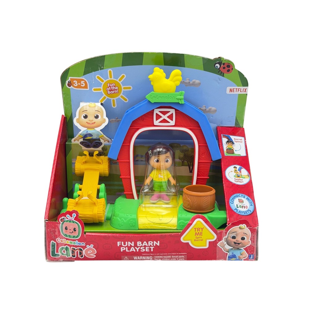 CoComelon Lane Fun Barn Playset with Nina Figure Netflix Series Toy New Box